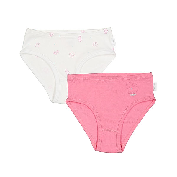 Schiesser Hüftslip CLASSICS – HUND 2er Pack in pink/weiß