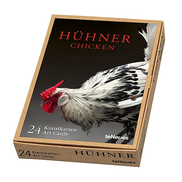 Hühner, Kunstkartenbox, Monti Tranchellini