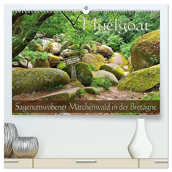 Huelgoat - Sagenumwobener Märchenwald in der Bretagne (hochwertiger Premium Wandkalender 2025 DIN A2 quer), Kunstdruck in Hochglanz, Calvendo, LianeM