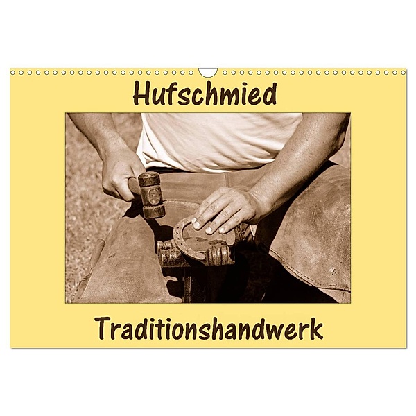 Hufschmied Traditionshandwerk (Wandkalender 2024 DIN A3 quer), CALVENDO Monatskalender, Anke van Wyk - www.germanpix.net
