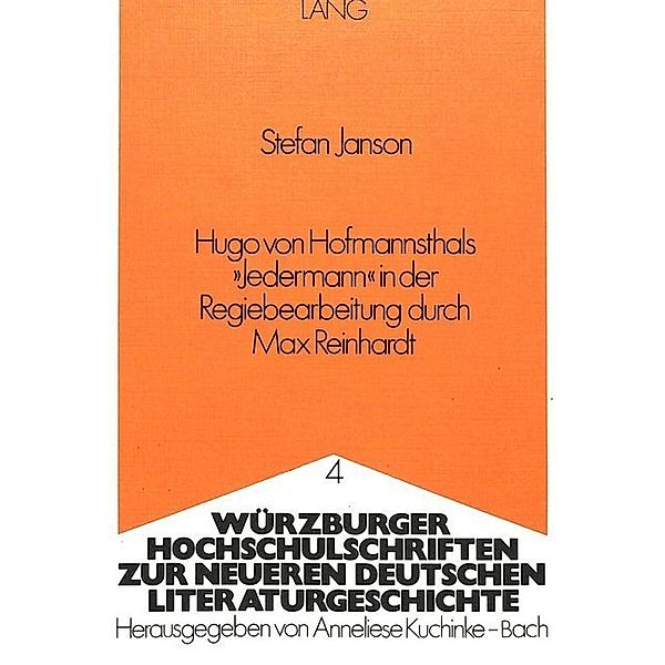 Hugo von Hofmannsthals Jedermann in der Regiebearbeitung durch Max Reinhardt, Stefan Janson