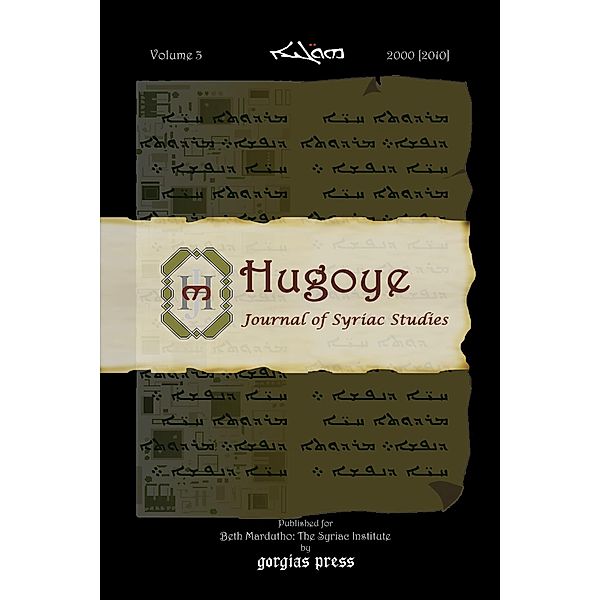 Hugoye: Journal of Syriac Studies (Volume 3)