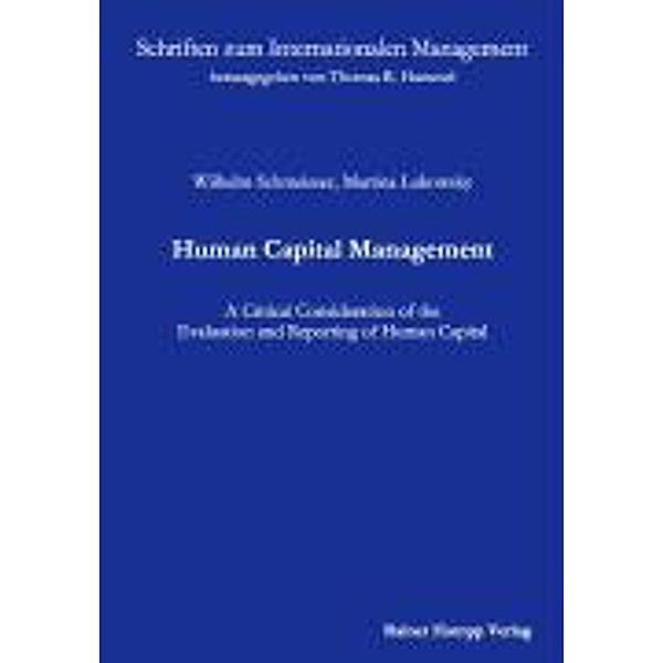 Human Capital Management, Wilhelm Schmeisser, Martina Lukowsky