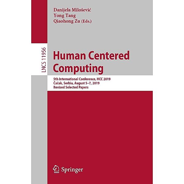 Human Centered Computing / Lecture Notes in Computer Science Bd.11956