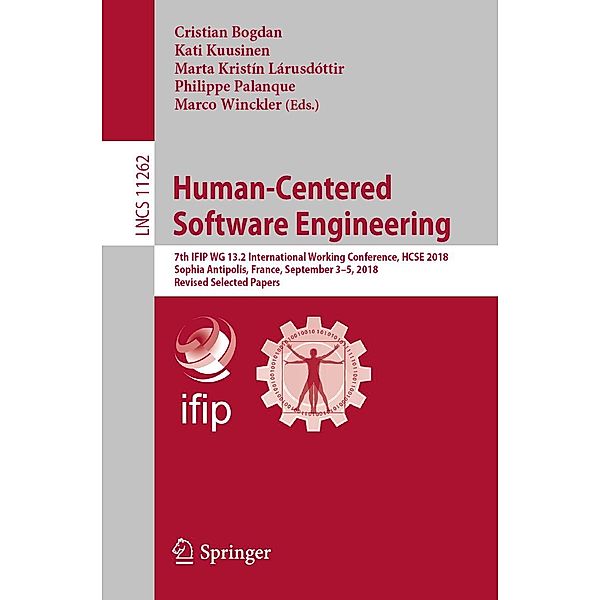 Human-Centered Software Engineering / Lecture Notes in Computer Science Bd.11262