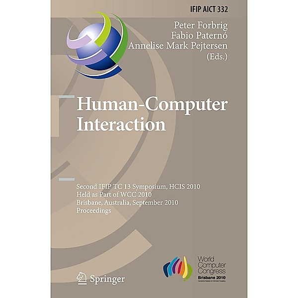 Human-Computer Interaction / IFIP Advances in Information and Communication Technology Bd.332