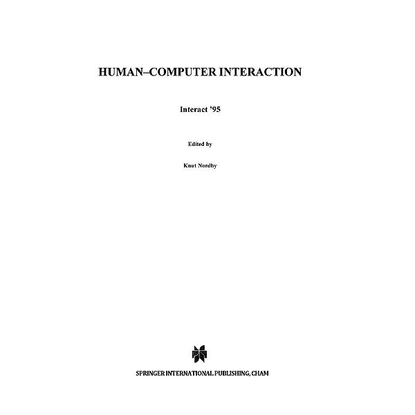 Human-Computer Interaction / IFIP Advances in Information and Communication Technology