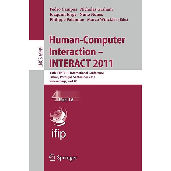 Human-Computer Interaction -- INTERACT 2011