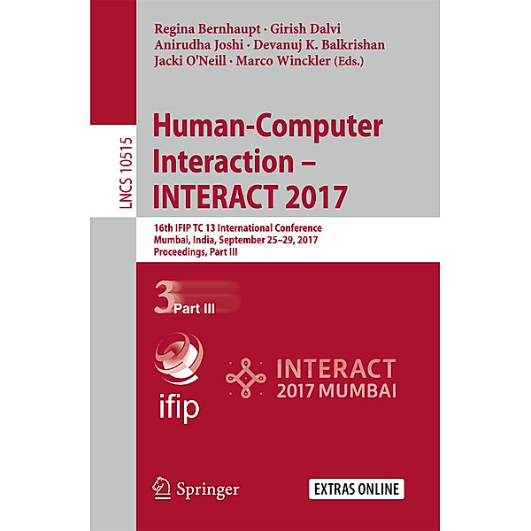 Human-Computer Interaction - INTERACT 2017