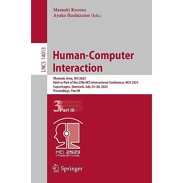 Human-Computer Interaction / Lecture Notes in Computer Science Bd.14013