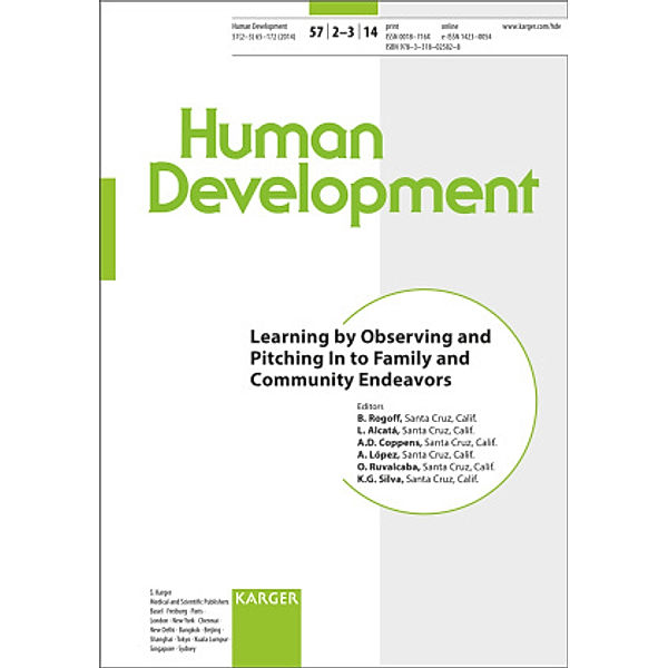 Human Development: Vol.57/2-3 Learning by Observing and Pitching In to Family and Community Endeavors