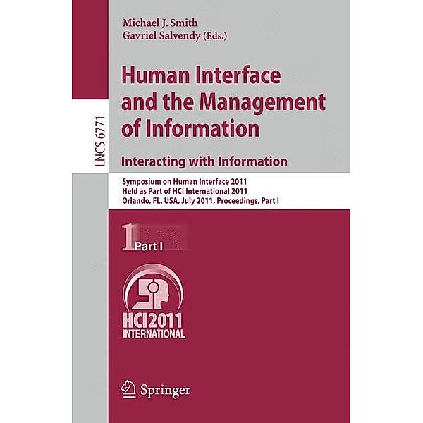 Human Interface and the Management of Information. Interacting with Information