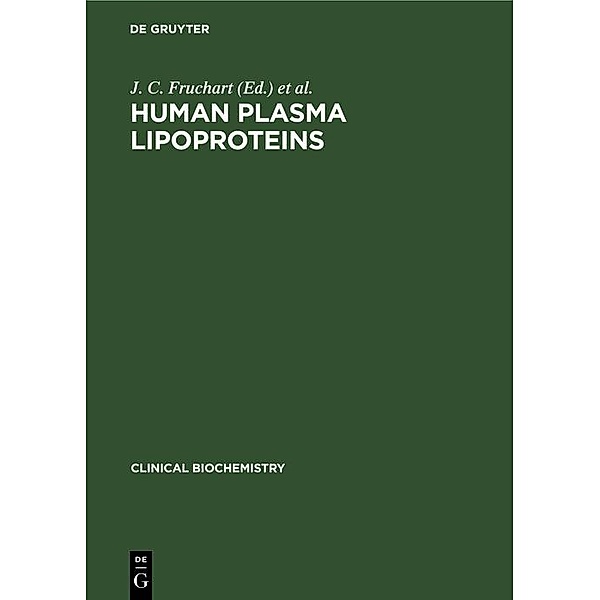 Human Plasma Lipoproteins / Clinical Biochemistry Bd.3