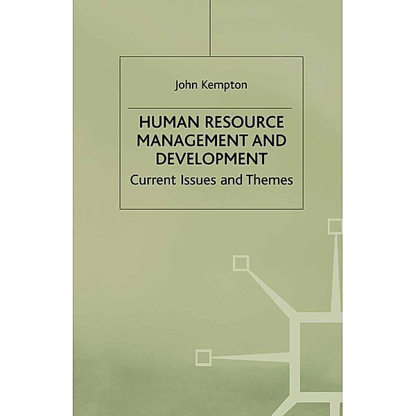 Human Resource Management and Development, J. Kempton