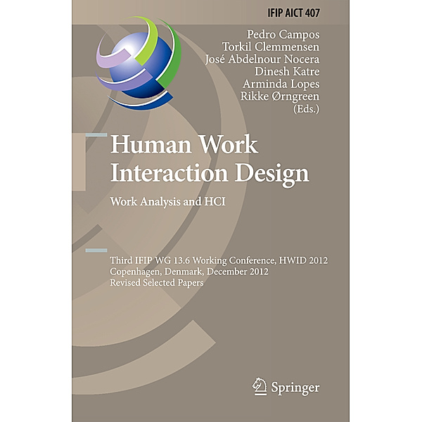 Human Work Interaction Design. Work Analysis and HCI