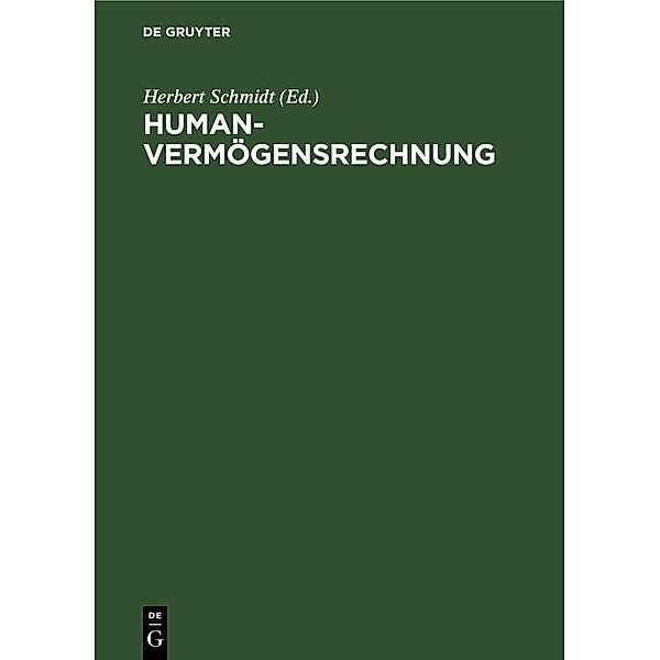 Humanvermögensrechnung