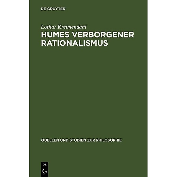 Humes verborgener Rationalismus / Quellen und Studien zur Philosophie Bd.17, Lothar Kreimendahl