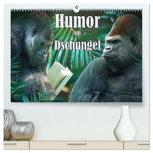 Humor im Dschungel (hochwertiger Premium Wandkalender 2024 DIN A2 quer), Kunstdruck in Hochglanz, Liselotte Brunner-Klaus