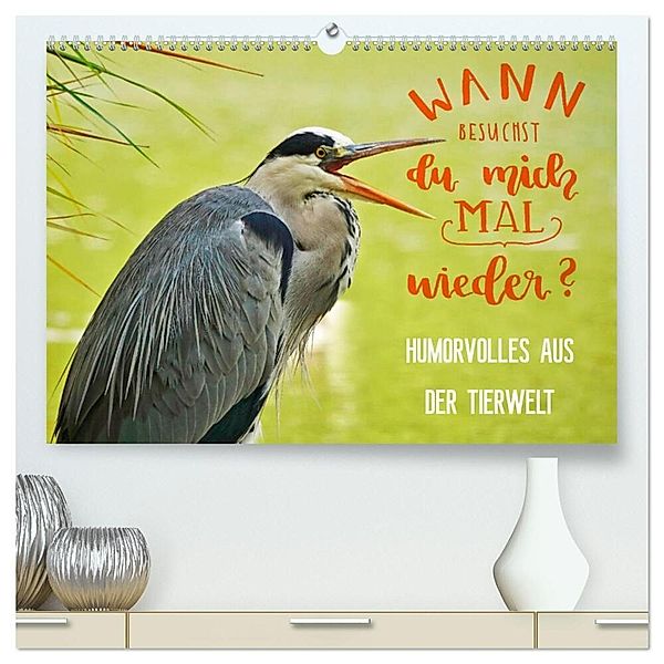 Humorvolles aus der Tierwelt (hochwertiger Premium Wandkalender 2025 DIN A2 quer), Kunstdruck in Hochglanz, Calvendo, Anette Jäger und Mimi