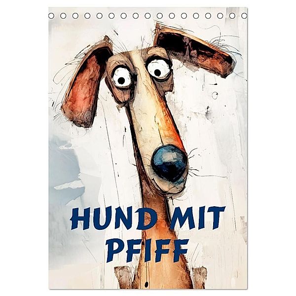 Hund mit Pfiff (Tischkalender 2025 DIN A5 hoch), CALVENDO Monatskalender, Calvendo, Erich Krätschmer
