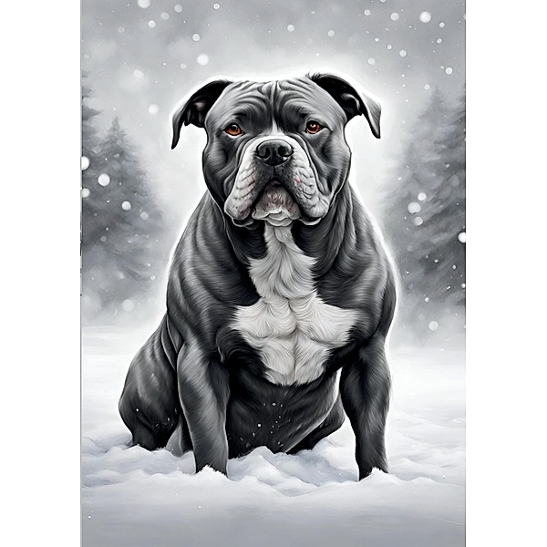 Hund Notizbuch American Bully Winterzeit Notizheft mit 55 Zitaten Lebensweisheiten Hundeliebe Geschenk Hundefreund Weihnachten, zum Wichteln, Adventszeit, Nikolaustag, Wichtelgeschenk unter 15 Euro, Beau Barkside