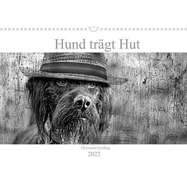 Hund trägt Hut (Wandkalender 2022 DIN A3 quer), Hermann Greiling