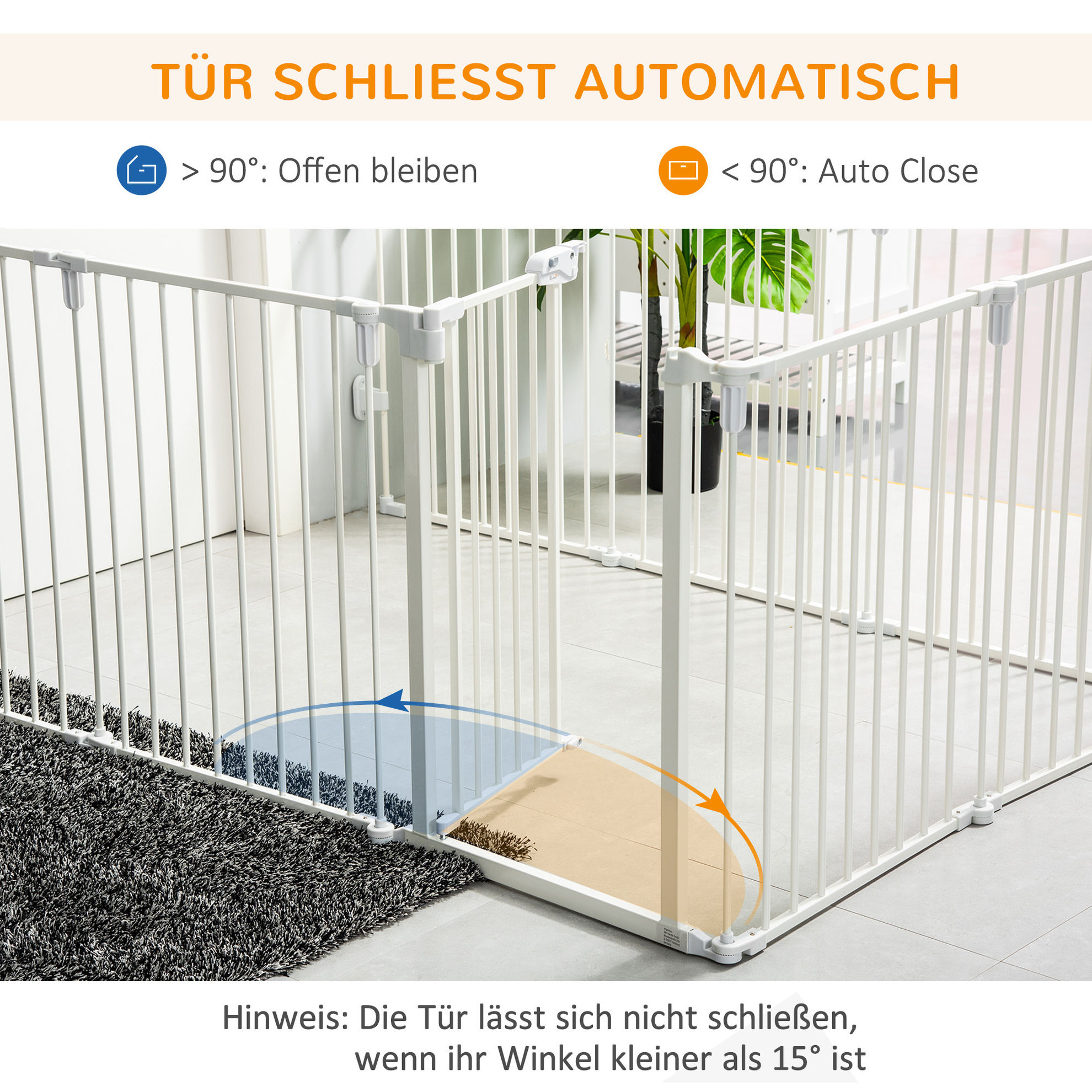 Hunde Absperrgitter bestehend aus 8 Panelen | Weltbild.de