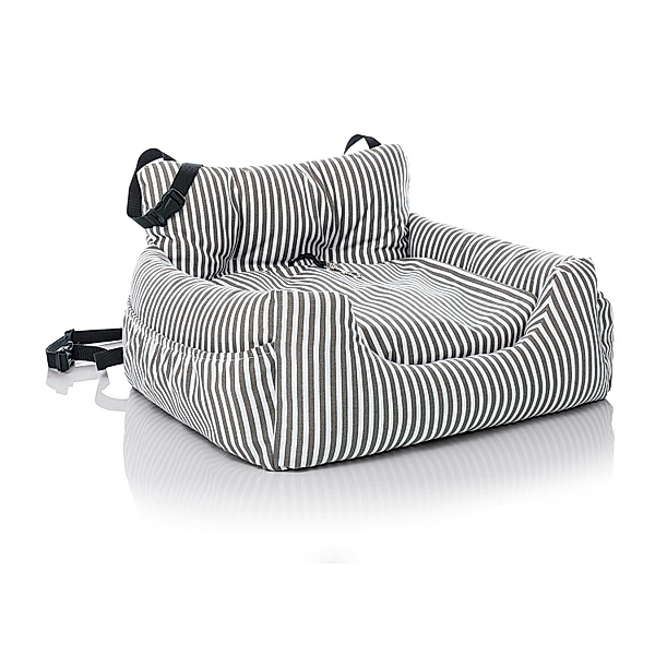 Hunde-Autositz (Farbe: schwarz weiß gestreift)