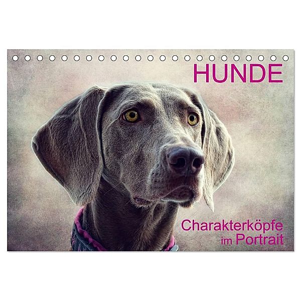 HUNDE-Chrakaterköpfe im Portrait (Tischkalender 2024 DIN A5 quer), CALVENDO Monatskalender, Claudia Möckel / Lucy L!u