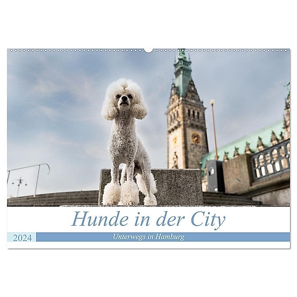 Hunde in der City - Unterwegs in Hamburg (Wandkalender 2024 DIN A2 quer), CALVENDO Monatskalender, Sonja Teßen