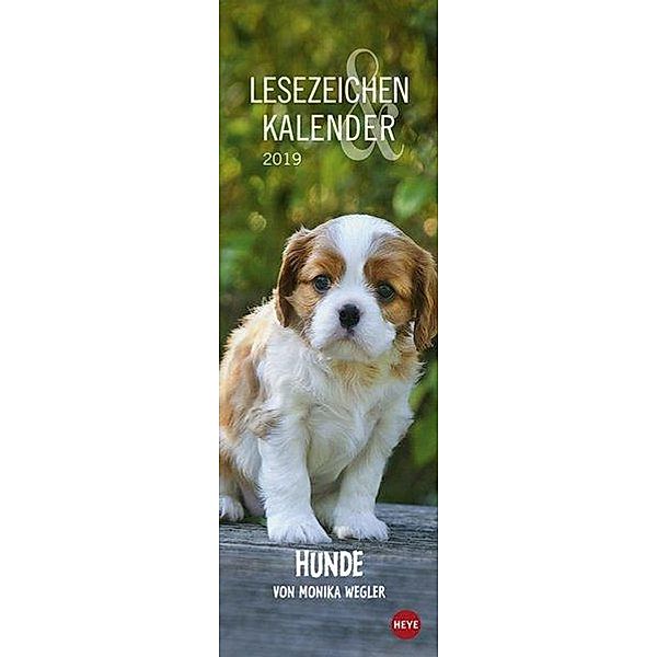 Hunde Lesezeichen & Kalender 2019, Monika Wegler