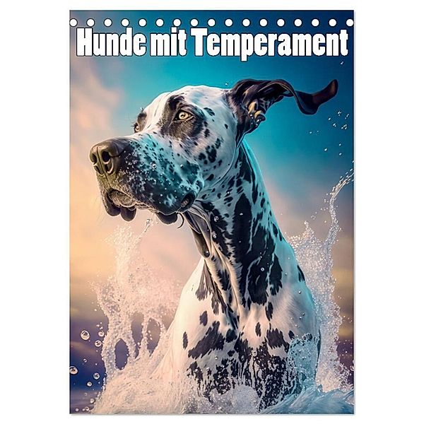 Hunde mit Temperament (Tischkalender 2024 DIN A5 hoch), CALVENDO Monatskalender, Liselotte Brunner-Klaus