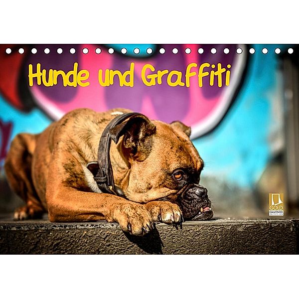 Hunde und Graffiti (Tischkalender 2021 DIN A5 quer), Yvonne Janetzek