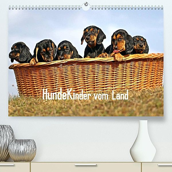 Hundekinder vom Land (Premium, hochwertiger DIN A2 Wandkalender 2023, Kunstdruck in Hochglanz), Beatrice Müller