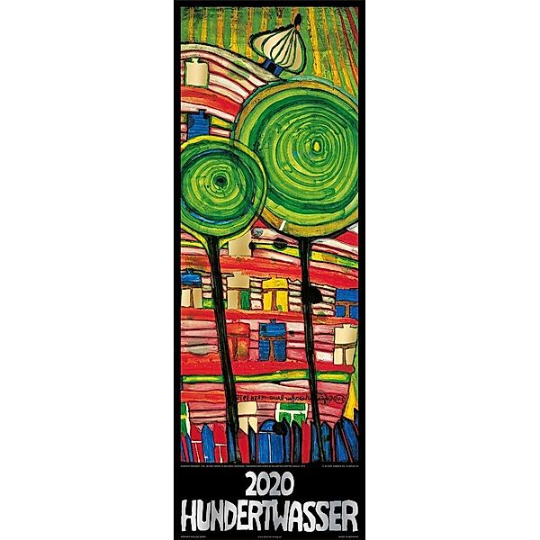 Hundertwasser 2020 Streifenkalender, Friedensreich Hundertwasser