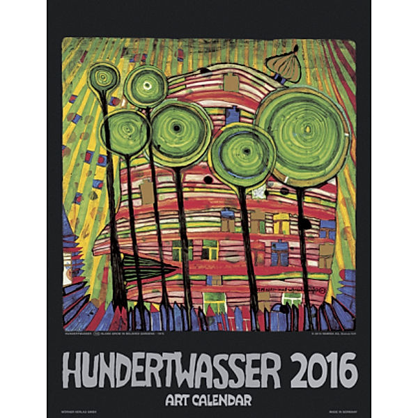 Hundertwasser Art Calendar 2016, Friedensreich Hundertwasser
