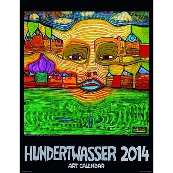 Hundertwasser Art Calendar (44 x 34 cm) 2014, Friedensreich Hundertwasser