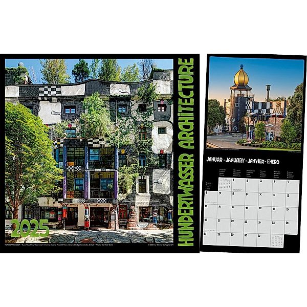 Hundertwasser Broschürenkalender Architektur 2025