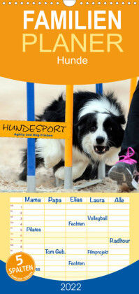 hoch　Kalender　Dog　21　x　Wandkalender　45　cm,　2022,　cm　Agility　HUNDESPORT　hoch　Familienplaner　und　Frisbee　bestellen