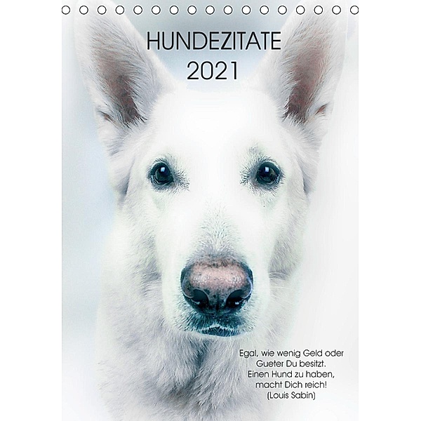 Hundezitate 2021 (Tischkalender 2021 DIN A5 hoch), Dogmoves
