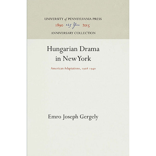 Hungarian Drama in New York, Emro Joseph Gergely