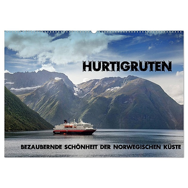 Hurtigruten - Bezaubernde Schönheit der norwegischen Küste (Wandkalender 2024 DIN A2 quer), CALVENDO Monatskalender, Ralf Pfeiffer