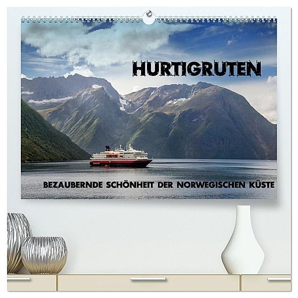 Hurtigruten - Bezaubernde Schönheit der norwegischen Küste (hochwertiger Premium Wandkalender 2024 DIN A2 quer), Kunstdruck in Hochglanz, Ralf Pfeiffer