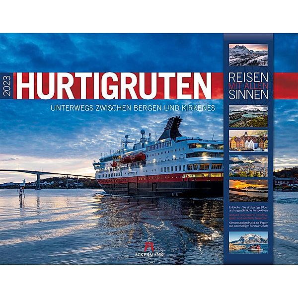 Hurtigruten - Norwegen Kalender 2023, Ackermann Kunstverlag