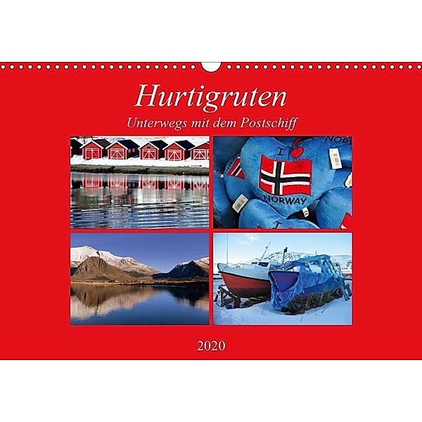 Hurtigruten - Unterwegs mit dem Postschiff (Wandkalender 2020 DIN A3 quer), Pia Thauwald