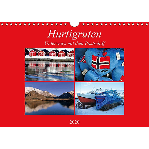 Hurtigruten - Unterwegs mit dem Postschiff (Wandkalender 2020 DIN A4 quer), Pia Thauwald