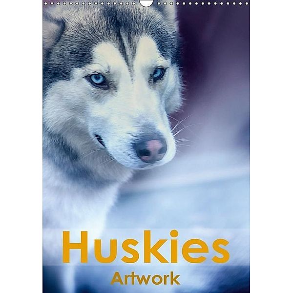 Huskies - Artwork (Wandkalender 2017 DIN A3 hoch), Liselotte Brunner-Klaus