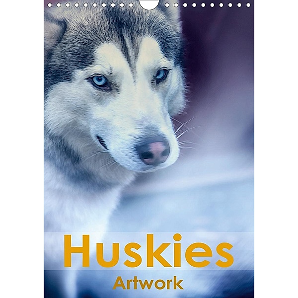 Huskies - Artwork (Wandkalender 2020 DIN A4 hoch), Liselotte Brunner-Klaus