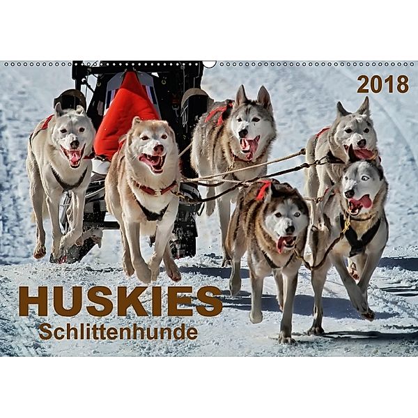 Huskies - Schlittenhunde (Wandkalender 2018 DIN A2 quer), Peter Roder