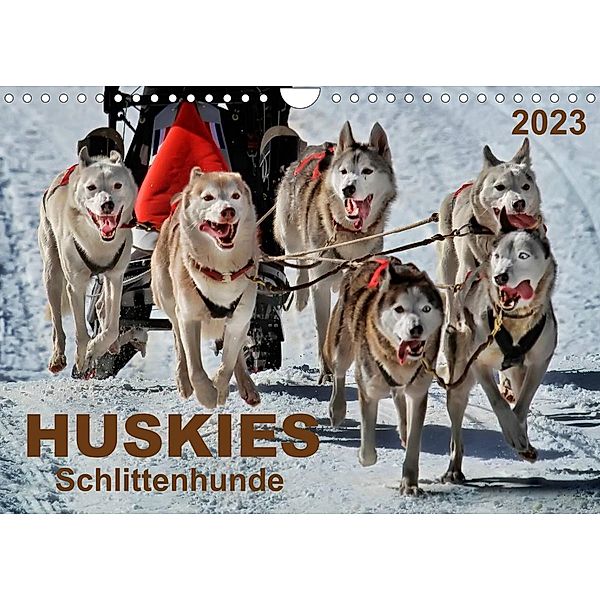 Huskies - Schlittenhunde (Wandkalender 2023 DIN A4 quer), Peter Roder